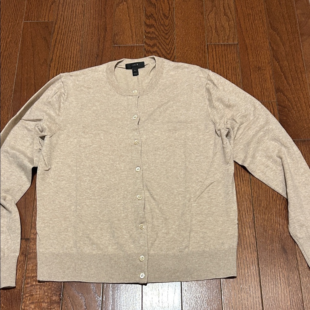 Ladies size XL beige J.crew lightweight cardigan